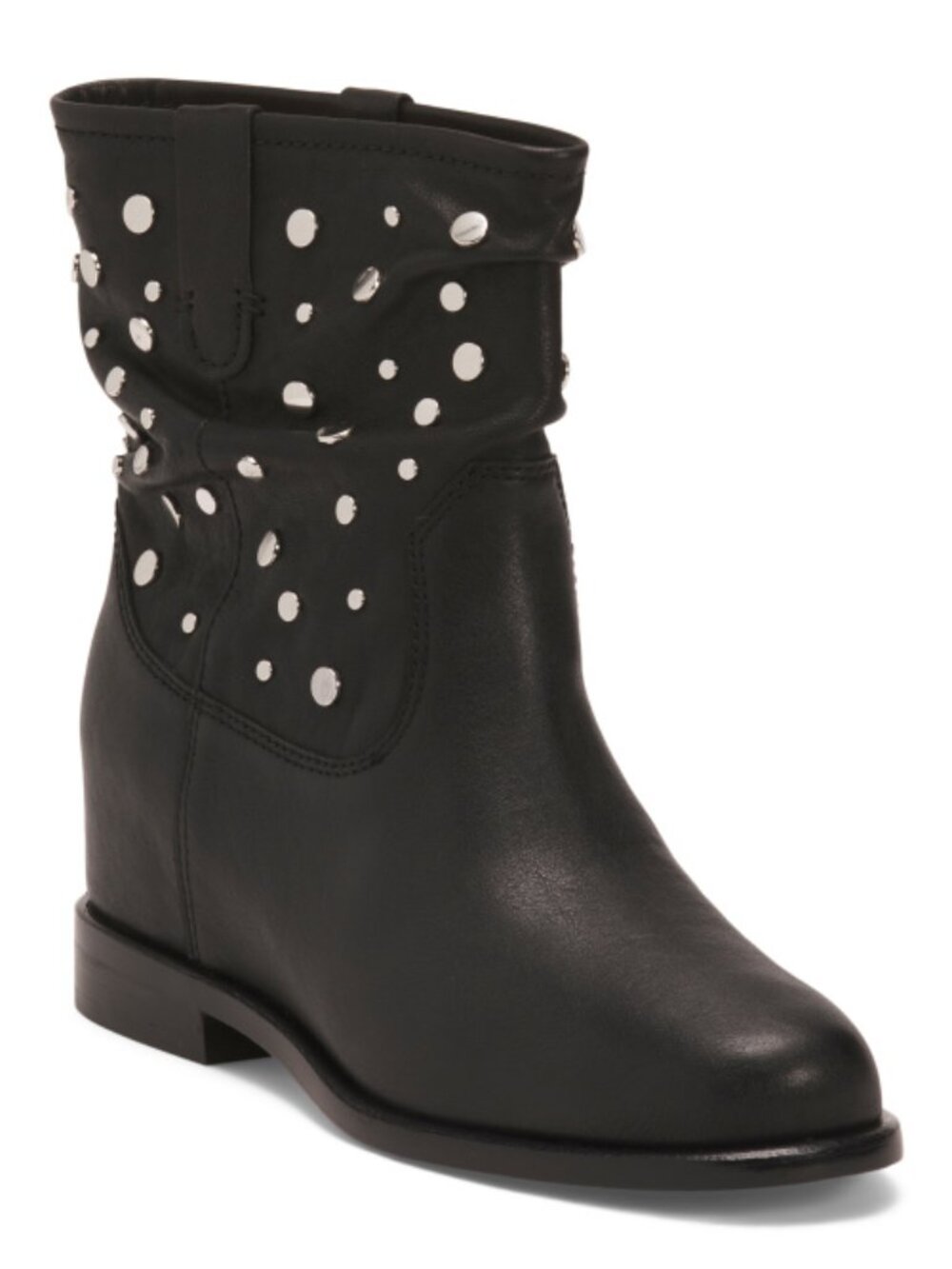 LINEA PAOLO Leather Terry Booties
